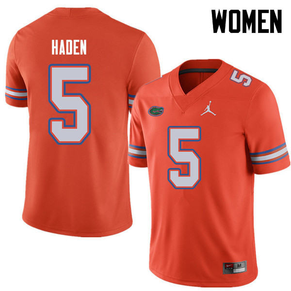 Jordan Brand Women #5 Joe Haden Florida Gators College Football Jerseys Sale-Orange - Click Image to Close